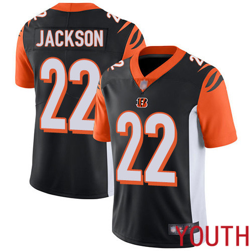 Cincinnati Bengals Limited Black Youth William Jackson Home Jersey NFL Footballl #22 Vapor Untouchable